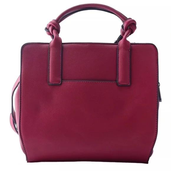 NEW French Connection Artemis Knotted Top Handle Crossbody in Cognac - Picture 3 of 5